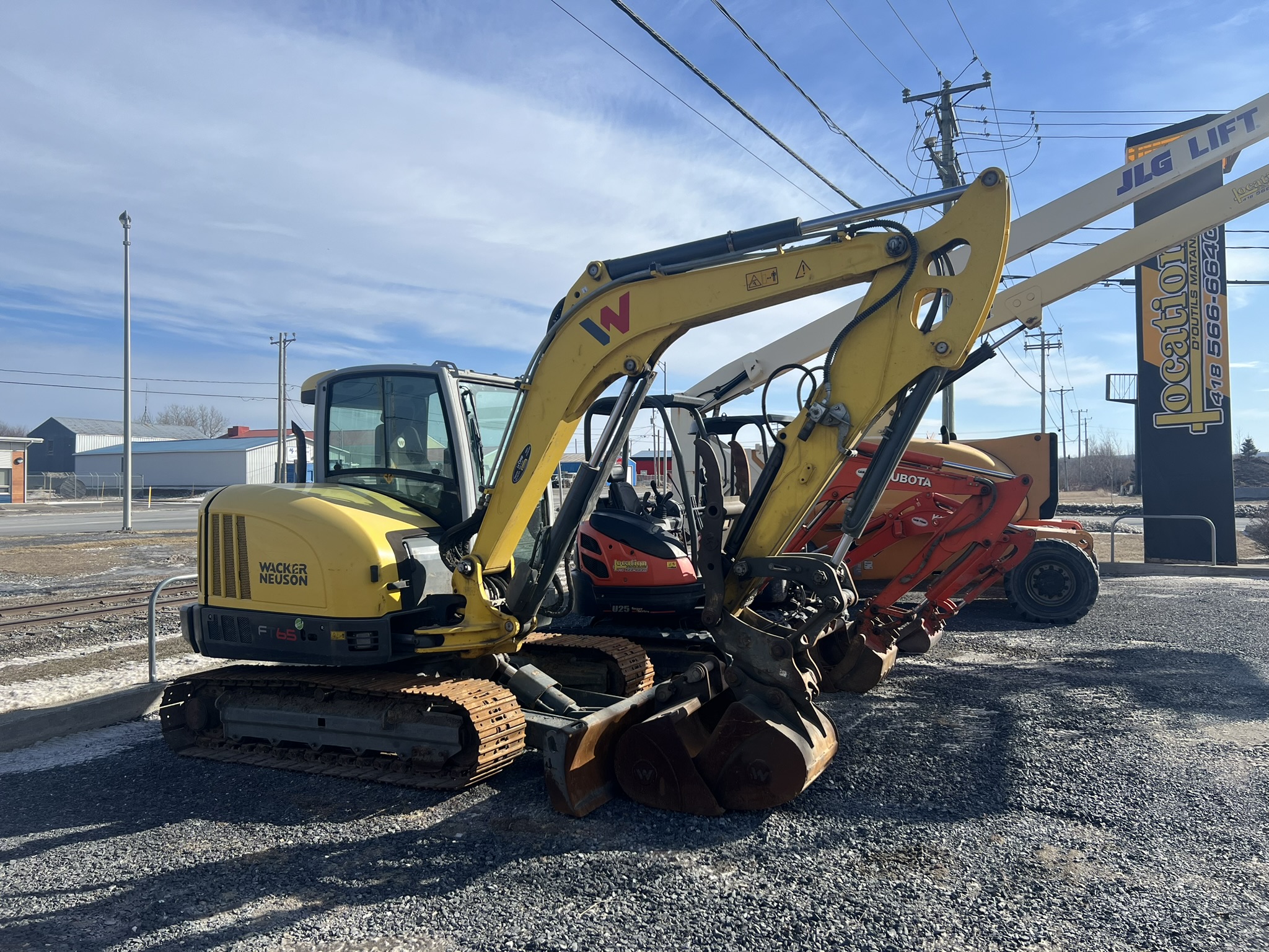 location outils matane mini excavatrice kubota wacker neuson